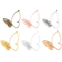 Zinc Alloy Animal Pendants Butterfly plated DIY & hollow nickel lead & cadmium free Approx 1.5mm Sold By PC