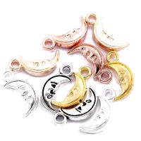 Zinc Alloy Moon Pendants plated DIY nickel lead & cadmium free Approx 2mm Sold By PC