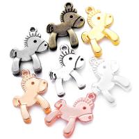 Tibetan Style Animal Pendants, Horse, plated, DIY, more colors for choice, nickel, lead & cadmium free, 22x17mm, Hole:Approx 1.5mm, Sold By PC