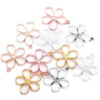 Zinc Alloy Flower Pendants plated DIY & hollow nickel lead & cadmium free Approx 1.5mm Sold By PC