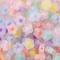 Bead i Bead Akryl perler, du kan DIY & forskellige stilarter for valg, flere farver til valg, 9x9mm, Hole:Ca. 2mm, 50pc'er/Bag, Solgt af Bag