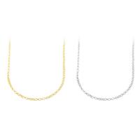 Brass Ovalni Chain, Mesing, pozlaćen, modni nakit & možete DIY, više boja za izbor, 2.50mm, Dužina 18 inčni, 50računala/Torba, Prodano By Torba