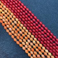 Perles de corail synthétiques, ovale, DIY, plus de couleurs à choisir, 6x8mm, Vendu par Environ 38 cm brin