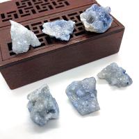 Natuurlijke Quartz Decoratie, blauw, 20x31mm, Verkocht door PC