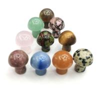 Полудрагоценный камень Декоративные украшения, Гриб, различные материалы для выбора, Много цветов для выбора, 16x20mm, продается PC