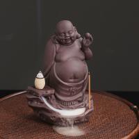 Backflow Incense Burner Purple Clay half handmade for home and office & durable & multifunctional Sold By PC
