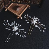 Hair Stick Brass with Plastic Pearl fashion jewelry & for woman nickel lead & cadmium free Sold By PC