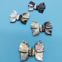 Cabochon en coquillage, Lèvre blanche, avec Black-Lip-Shell, Noeud papillon, gravé, DIY, plus de couleurs à choisir, 25x15mm, Vendu par paire