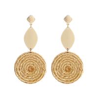 Wood Earring Zinc Alloy with Paper & Wood handmade fashion jewelry & for woman nickel lead & cadmium free Sold By Pair