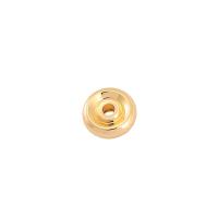 Brass Spacer Beads, Flat Round, real gold plated, DIY & different size for choice, nickel, lead & cadmium free, Approx 100PCs/Bag, Sold By Bag