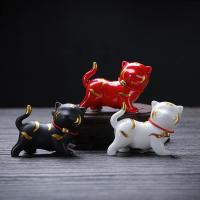 Porcelain Tea Pet, half handmade, for home and office & cute, more colors for choice, Sold By PC