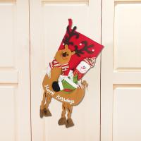 Christmas Holidays Stockings Gift Socks, Velveteen, with Non-woven Fabrics, handmade, cute, 280x600mm, Sold By PC