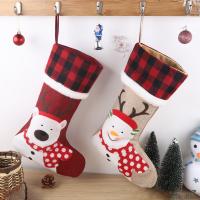 Christmas Holidays Stockings Gift Socks, Cloth, handmade, cute & different designs for choice, 285x440x205mm, Sold By PC