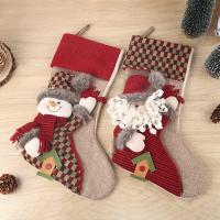 Christmas Holidays Stockings Gift Socks, Cloth, handmade, cute & different styles for choice, 290x445x200mm, Sold By PC