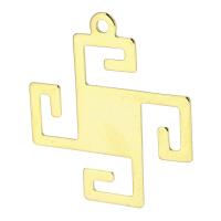 Stainless Steel Pendants, 201 Stainless Steel, Galvanic plating, fashion jewelry & Unisex, golden, 27x30.50x0.80mm, Hole:Approx 1mm, Sold By PC