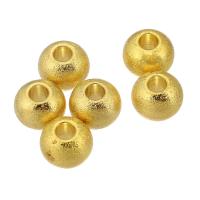 201 Stainless Steel Beads, Galvanic plating, DIY, golden, 5x6mm, Hole:Approx 2mm, Sold By PC