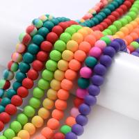 Polimero-Clay-Beads, argilla polimero, Cerchio, DIY, nessuno, 8mm, Venduto per Appross. 15 pollice filo