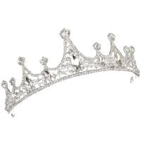 Bridal Tiaras, Tibetan Style, with Crystal, plated, fashion jewelry & for woman & with rhinestone, more colors for choice, nickel, lead & cadmium free, 270x130x45mm, Sold By PC