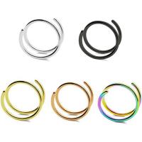 304 Stainless Steel Nose Piercing Jewelry, Helix, Vacuum Ion Plating, fashion jewelry & Unisex & different size for choice, more colors for choice, Sold By PC