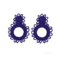 Seedbead Drop Earring, mode sieraden & voor vrouw, meer kleuren voor de keuze, nikkel, lood en cadmium vrij, 60x80mm, Verkocht door pair