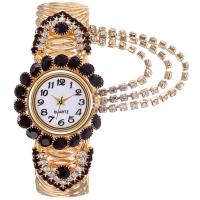 Women Watch Bracelet Zinc Alloy with Glass waterproofless & fashion jewelry & Chinese movement & for woman & with rhinestone nickel lead & cadmium free Length Approx 19 cm Sold By PC