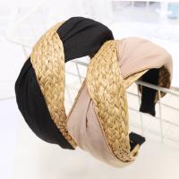Hair Bands Rafidah Grass with Cloth handmade & for woman 70mm Sold By PC