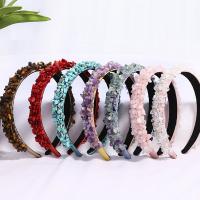 Hair Bands Cloth with Gemstone for woman 20mm Sold By PC