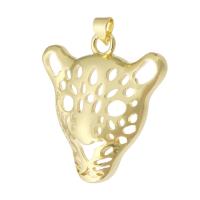 Brass Jewelry Pendants Leopard gold color plated fashion jewelry & DIY & for woman golden Approx 3mm Sold By Lot