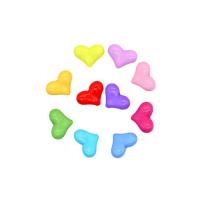 Perles acrylique de couleur unie, coeur, DIY, plus de couleurs à choisir, 22.70x17x9mm, Environ 258PC/sac, Vendu par sac