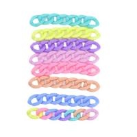 Acrylic Linking Ring, DIY, more colors for choice, 18.90x13.30x4.10mm, Sold By PC