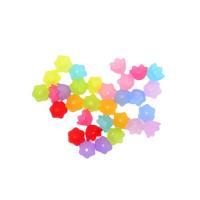 Mat akril perle, Cvijet, možete DIY, više boja za izbor, 10.50x6.75mm, Približno 2271računala/Torba, Prodano By Torba