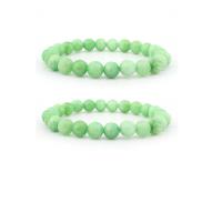 aventurine vert bracelet, Rond, élastique & unisexe, vert, 8mm, Longueur:7.5 pouce, Vendu par PC