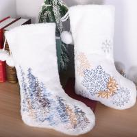 Chaussettes de Noël vacance cadeau chaussettes cadeau, tissu, Broderie, Mignon & modèles différents pour le choix, 260x460mm, Vendu par PC