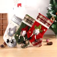 Christmas Holidays Stockings Gift Socks, Cloth, handmade, cute, more colors for choice, 355x195mm, Sold By PC