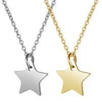 Stainless Steel Jewelry Necklace 304 Stainless Steel Star fashion jewelry & for woman Sold Per Approx 15.75 Inch Strand