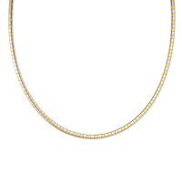 Brass Necklace fashion jewelry & for woman 430mm Sold By PC