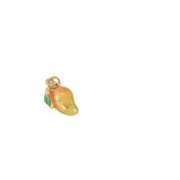 Brass Jewelry Pendants, Mango, gold color plated, 15.50x9mm, Sold By PC