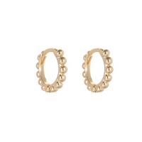 Brass Huggie Hoop Earring, gold color plated, different styles for choice & for woman, 14x12.50mm, Sold By Pair