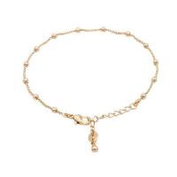 Brass Anklet, gold color plated, different styles for choice & for woman, Sold By PC