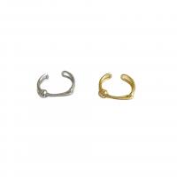 cobre Cuff Ring Finger, banhado, Ajustável & para mulher, Mais cores pare escolha, Buraco:Aprox 1mm, vendido por PC