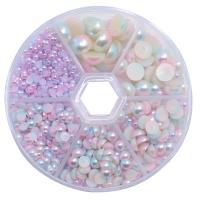 3D Nail Art Decoration ABS Plastic Pearl with Plastic Box stoving varnish DIY Approx Sold By Box