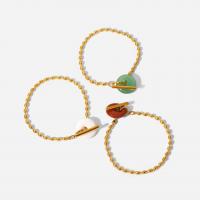 Bijoux bracelet en acier inoxydable, Acier inoxydable 304, avec pierre gemme, pour femme, plus de couleurs à choisir, Longueur:Environ 18.5 cm, Vendu par PC