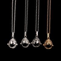 Schwimmende Medaillon Halskette, Messing, plattiert, für Frau & hohl, keine, frei von Nickel, Blei & Kadmium, 20-30mm, Länge:ca. 38 cm, verkauft von PC