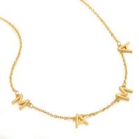 Brass Necklace plated fashion jewelry & for woman 480mm Sold By PC