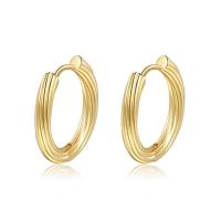 Brass Huggie Hoop Earring, gold color plated, different size for choice & for woman, 20mm, Sold By Pair
