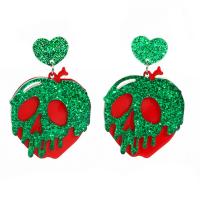 Acryl Tropfen Ohrring, Design für Halloween & Modeschmuck & für Frau, 55x32mm, verkauft von Paar
