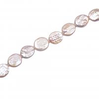 Cultured Baroque Freshwater Pearl Beads, Natural & DIY & for woman, white, 13x17mm, Sold Per 36-37 cm Strand
