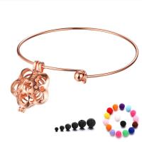 Floating Locket Bracelet Brass Flower plated for woman & hollow nickel lead & cadmium free 20-30mm Inner Approx 45mm Sold By PC