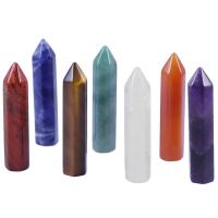 Gemstone Point Decoration, 7 pieces, 52x12mm, Sold By Set