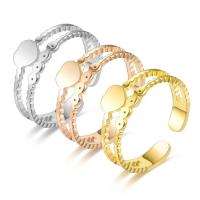 Titantium Steel δάχτυλο του δακτυλίου, Titanium Steel, κοσμήματα μόδας & για άνδρες και γυναίκες, περισσότερα χρώματα για την επιλογή, 6x1.20mm, Sold Με PC